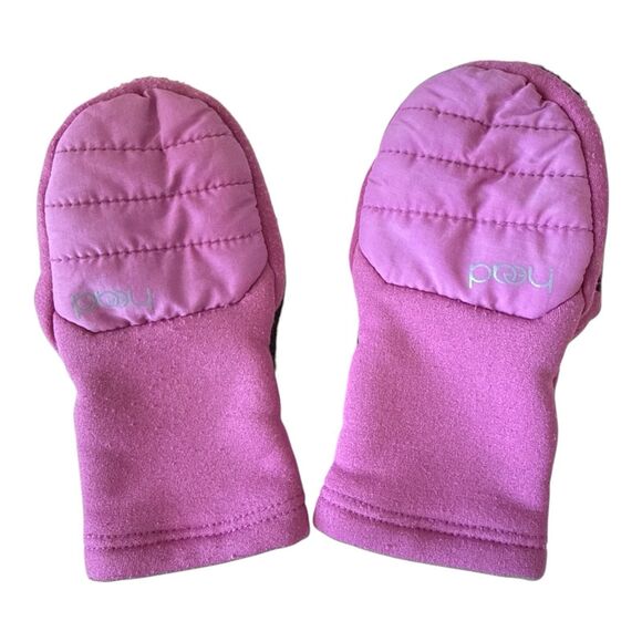 HEAD Toddler Girls XS Mittens Microfleece Kids Winter Faux Fur Lining - Picture 1 of 8